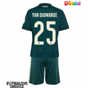 Real Madrid Yan Diomande #25 Dětské Venkovní dres komplet 2026-27 Krátký Rukáv (+ trenýrky)